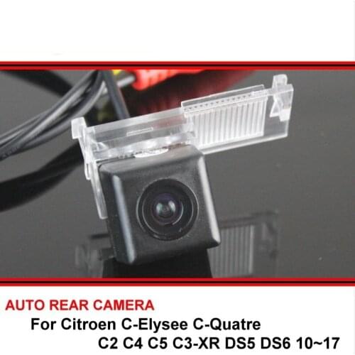 For Citroen C-Elysee C-Quatre C2 C4 C5 C3-XR DS5 DS6 10~17 Night Vision Car Reverse Backup trasera Parking Rear View Camera SONY