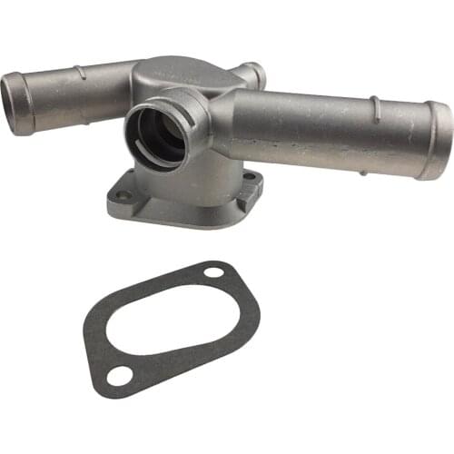 Aluminium Alloy Thermostat Housing Coolant Hose Flange Radiator for VW Golf Jetta 2.0 L4 99-06 06A 121 133D 06A121133D 06A12