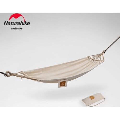 Naturehike New Adult Anti-rollover Outdoor Single Canvas Hammock Outdoor Camping Swing Portable Hanging Chair For One Person