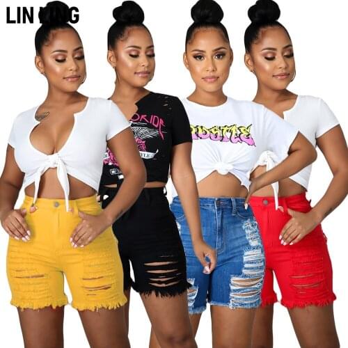 Женские летние джинсы LINLING China At AliExpress