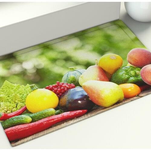 Fruit Floor Mat Family Photo Fresh Style Yoga Rugs Large Home Living Room Bedroom Hallway Dormitory Carpet Print Decoration