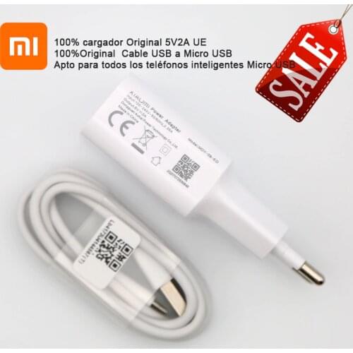 Original Xiaomi 5V2A Charger Usb Micro Fast Charging Adapter cable For Redmi 4 4A 4X 5 3 3s Note 3 4 4X 5 6xiao Mi 4 note7pro