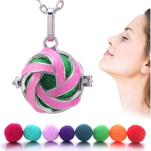 Aromatherapy Diffuser Necklace Women Pendant Jewelry Hollow Cage Box Diffuser Locket Pendants Perfume Essential Oil Jewelry