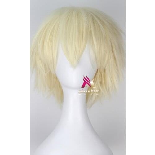 Bakugou Katsuki Wig Boku No Academia Cosplay Wig My Hero Academia Cosplay Hair Bakugou Katsuki Hair Gold +wig cap