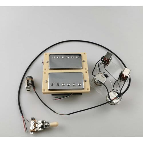 Double coil pickup Wilkinson Ainico5 Humbucker Electric Guitar Pickups 4C with Push-pull switch Wiring Harness Guitar Pickup