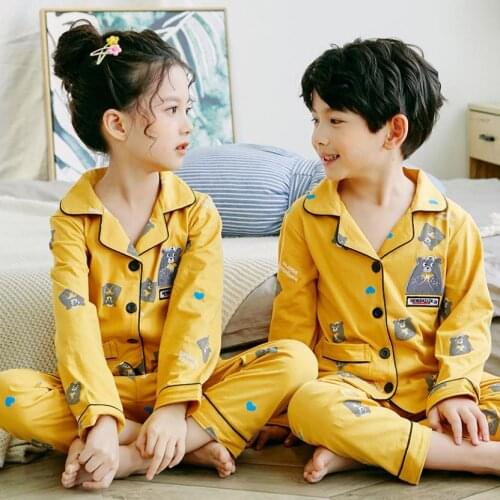 Cartoon pajamas kids sets Boys pattern night suit Baby boy pyjamas children cartoon sleepwear cotton nightwear autumn 2-14Y
