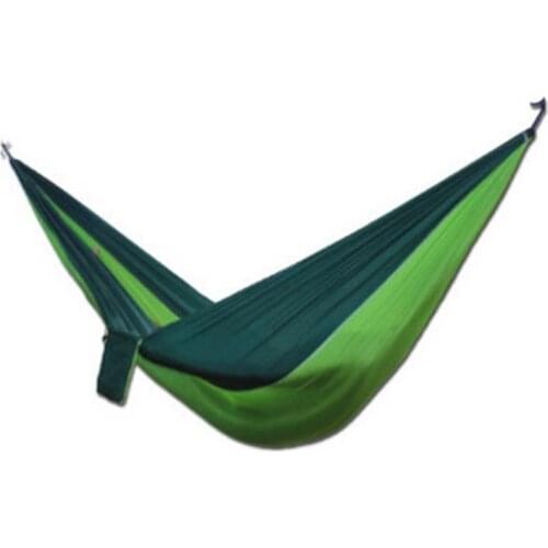 Portable Hammocks Nylon Double Person Camping Hammock Swing Outdoor Backpacking Travel Survival Hunting Sleeping Bed Parachute