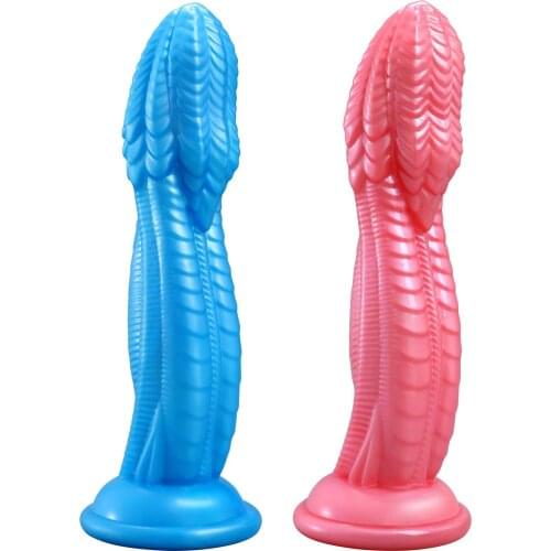 Realistic Snake Shape Animal Dildo, Big Dildo Suction Cup Dick Huge Soft Dildo Fake Penis Sex Toys For Women Conslador Anal Gode