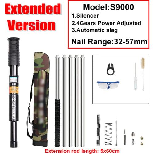Extended Version Silencer Integrated Metalworking Rivet Gun Manual Rivet Nail Gun Ceiling Artifact Concrete Wire Slotting Tool