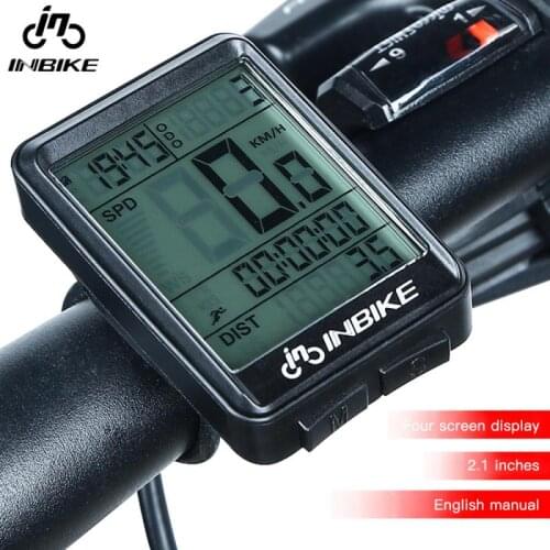 2021 MTB Bike Computer Speedometer Wireless Wired Odometer Cycling Bicycle Computer MTB Waterproof Cycle Mount Holder Stopwatch