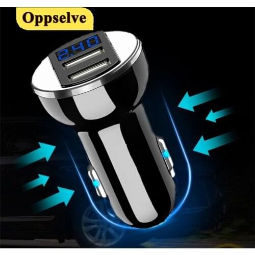 5V USB Phone Charger LED Display For Mobile Phone Adapter Car Charger Smart Digital Car Charger For iPhone Xiaomi Laptop Tablet