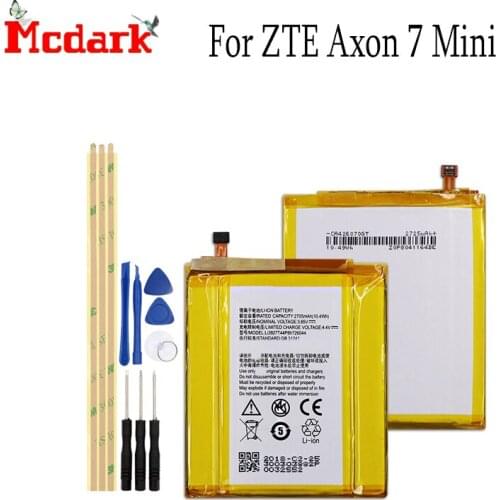For Li3927T44P8H726044 Battery Batterie Bateria Accu 2705mAh High Quality Back Up Bateria For ZTE Axon 7 Mini Smart Phone+Tools