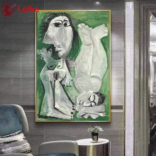 Diamond Mosaic Abstract Creativity Sex Man Woman Picture Rhinestone Diamond Painting Cross Stitch Embroidery Needlework Wall Art