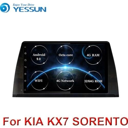 10.1" android 9.0 car Multimedia player For kia Sorento KX7 2017 2018 2019 car audio stereo gps navigation wifi 8core