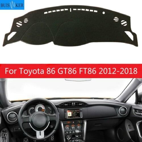 Dashboard Cover Sun Shade Non-slip Dash Mat Pad Carpet Car Stickers Interior Accessories For Toyota 86 GT86 FT86 2012-2018