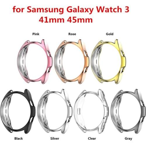 Smart Watch Case Flexible Washable Watch Edge Cover for Samsung Galaxy Watch 3 Watch Cases Protector Wholesale 41mm 45mm