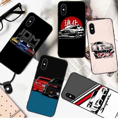 Racing car JDM cartoon high quality Phone Case for iPhone 11 12 pro XS MAX 8 7 6 6S Plus X 5S SE 2020 XR