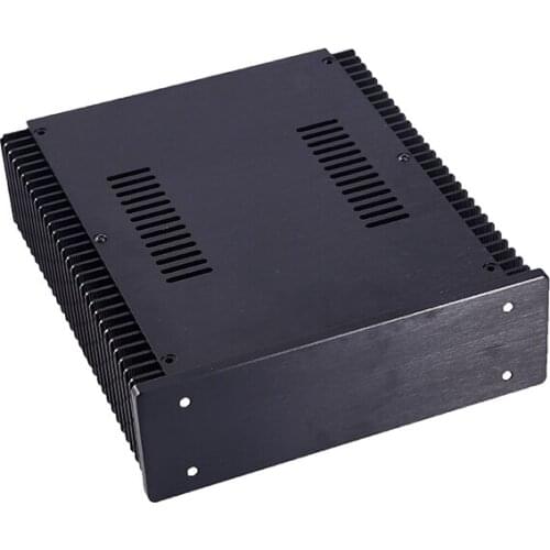 Black mini class A aluminum amplifier DIY chassis Preamp Amp Box power supply Enclosure 213*245*70MM CJ 173