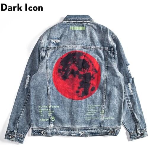 Мужские джинсовые куртки Dark Icon China At AliExpress