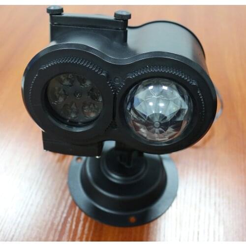 Jiguoor LED Waterproof Laser Projector Lights Double Drum Pattern Water Print Laser Stage LampFor Christmas Holiday Decorations