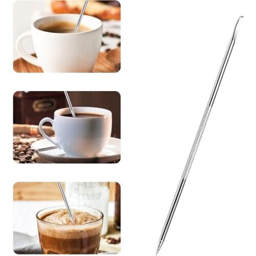 Coffee Art Needles Stainless Steel Coffee Fancy Stitch Barista Tool for Cappuccino Latte Espresso Decorating