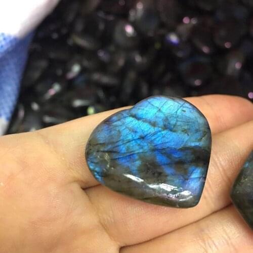 Labradorite heart natural stones mineral crystals healing gemstones reiki jewelry home decoration accessories modern