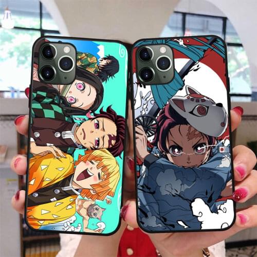 Kamado Nezuko Kimetsu No Yaiba Demon Slayer TPU Soft Phone Case for IPhone 12 11 Pro Max 6 7 8 Plus X XR XSMAX Coque Cover Funda