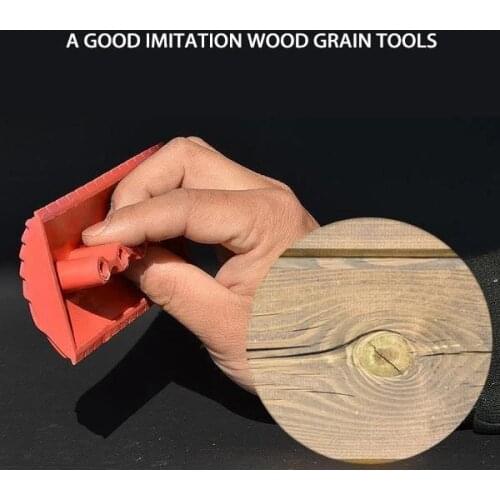Wood Graining DIY Tool Set Imitation Wood Graining Pattern Wall Texture Art DIY Rubber Wood Grain Painting Tool Home Decoration