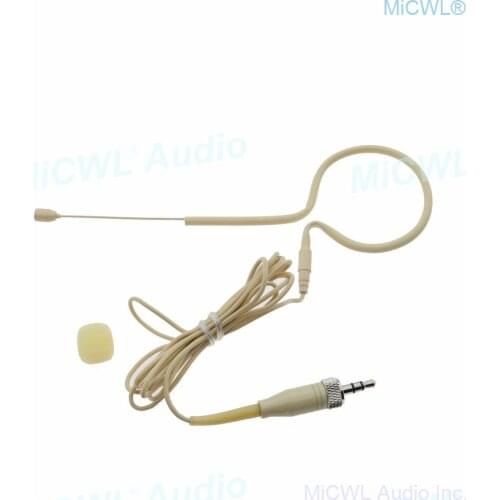 SL HeadMic 1 BE Beige Single earset Hook Headset Microphone For Sennheiser G2 G3 G4 G5 BeltPack 3.5mm Lock