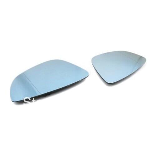 Blue Tinted Aspherical Side Mirror Glass With Split Angle For Volkswagen For VW Passat CC New Scirocco