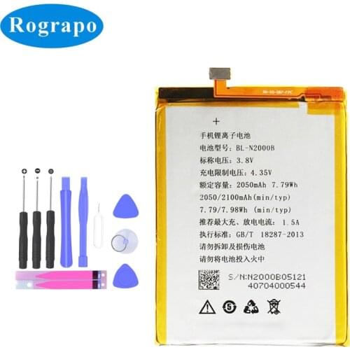 2050 mAh Replacement Battery For Gionee GN9005 ELIFE For Fly IQ4516 BL-N2000B Bateria Batterie mobile Phone Original Batteries