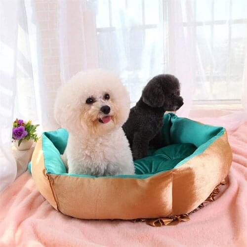 Dog Bed Comfortable All season Use Bed for for Small Medium Dog Top Quality silk Material dog beds for small dogs