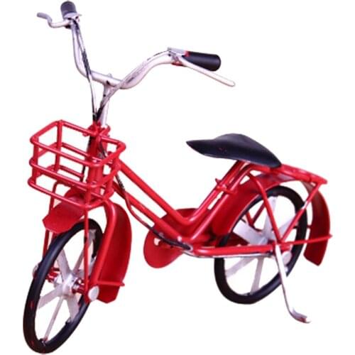 Vintage Metal Street Bike Bicycle Model Dollhouse Miniature Ornaments