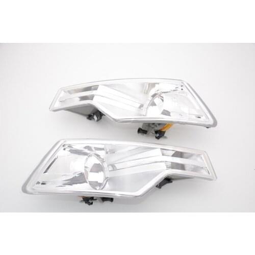1Pair Car Styling Clear Fog Lights Front Driving Fog Lamp Without Bulbs For Citroen C5 2008-2015