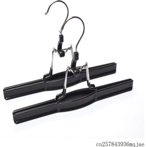 20 Pcs Hair Extension Hangers PVC Metal Skirt Hangers Pants Clamp Cloth Storage Racks