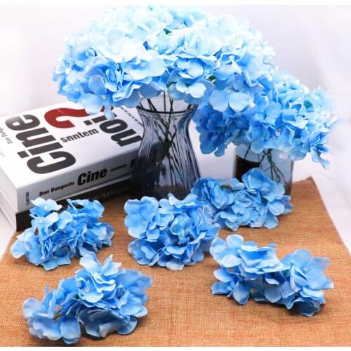 5pcs/lot Amazing colorful decorative flower for wedding party luxury artificial Hydrangea silk DIY flower decoration for home