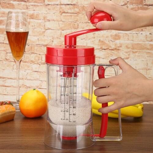 800ml Manual Mixer Cake Bread Pancake Batterer Baking Machine Cupcake Funnel Batterer Cream Separator Kitchen Dough Dispenser