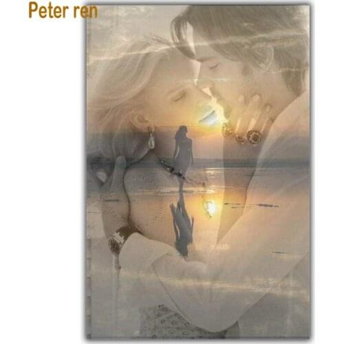 Diy Diamond painting cross stitch diamond embroidery portrait 5d Square/Round diamond Mosaic Rhinestone Home Decor Couples hug