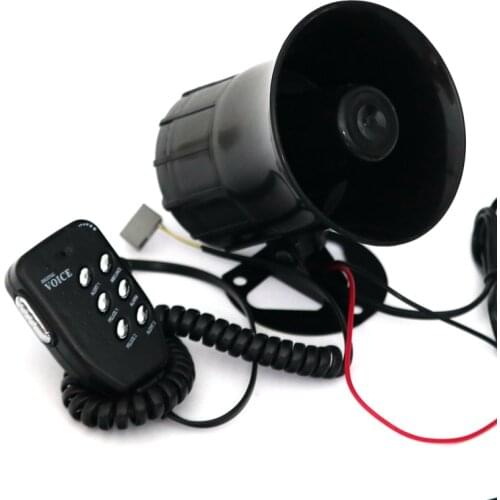 Motorcycle Car Auto Loud Air Horn 125dB Siren Sound Speaker Megaphone Alarm Van Truck Boat 50w 12v Six-tone Modification Parts