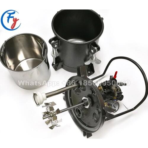 Air Automatic Pressure Paint Tank with Air Powered Mixing Agitator, Spray Paint Bucket, Paint Pressure Mixing Tank