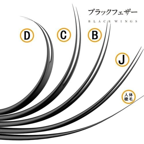 Blackwings flat eyelashes extension independent packing eyelash grafting with low price