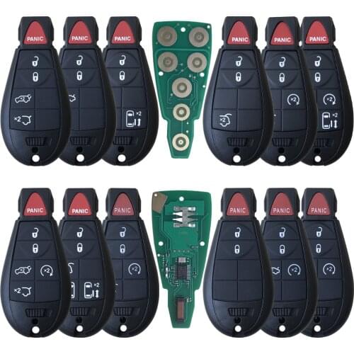 FOR CHRYSLER 300 REMOTE KEYLESS ENTRY FOBIK SMARTKEY 5 BUTTONS WITH UNCUT BLADE M3N/IYZ-C01C