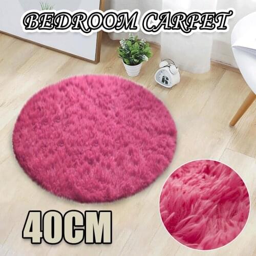 Home Decor Soft Bath Bedroom Non-Slip Floor Shower Rug Yoga Plush Round Mat