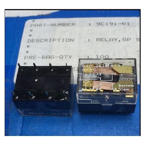 HOT NEW relay G4D-287P-BT2 5VDC G4D-287P-BT2-5VDC G4D287PBT2-5VDC G4D287PBT2 5VDC DC5V DIP8 5PCS/LOT