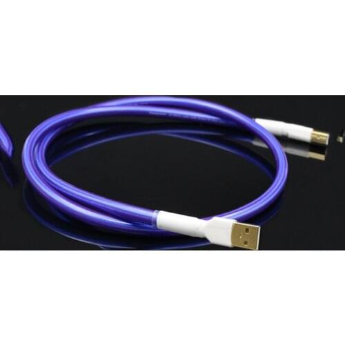 Hi-End QED 6N OCC pure copper hifi audio USB interconnect cable with Gold plated USB plug connector