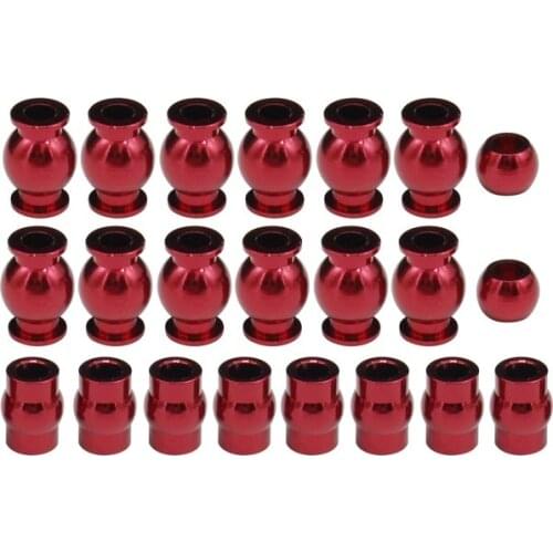 Hot Racing Complete 22 Pieces Aluminum Pivot Ball Set for Arrma 1/10 4x4 Granite Mega