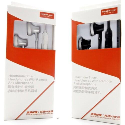 Hot Sales HEADROOM MS16 In Ear Earphone Earbuds Sports Running Headset With Mic For Phone/PC/Tablet