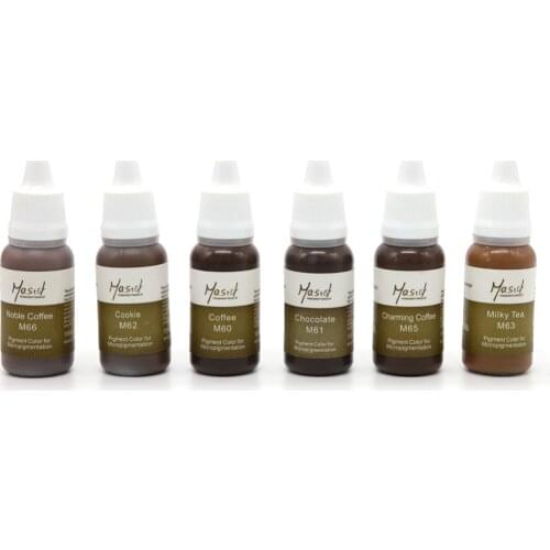 Mastor Luxurious and Best Effect Permanent Makeup Eyebrow Cream and Paste Pigment Tattoo Ink - 15ml