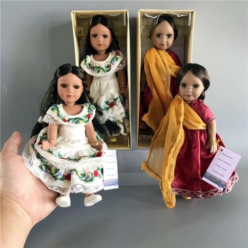 19CM Joint body mini small all-ceramic retro vintage soup doll Best Gift for girl
