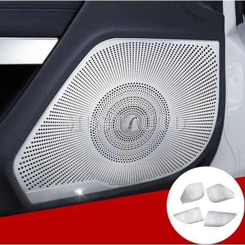 For Benz E Class Coupe W207 C207 Matte Inner Door Speaker Cover Trim 2009-2016 4pcs Car Accessories Interior Car Decor Car Trim